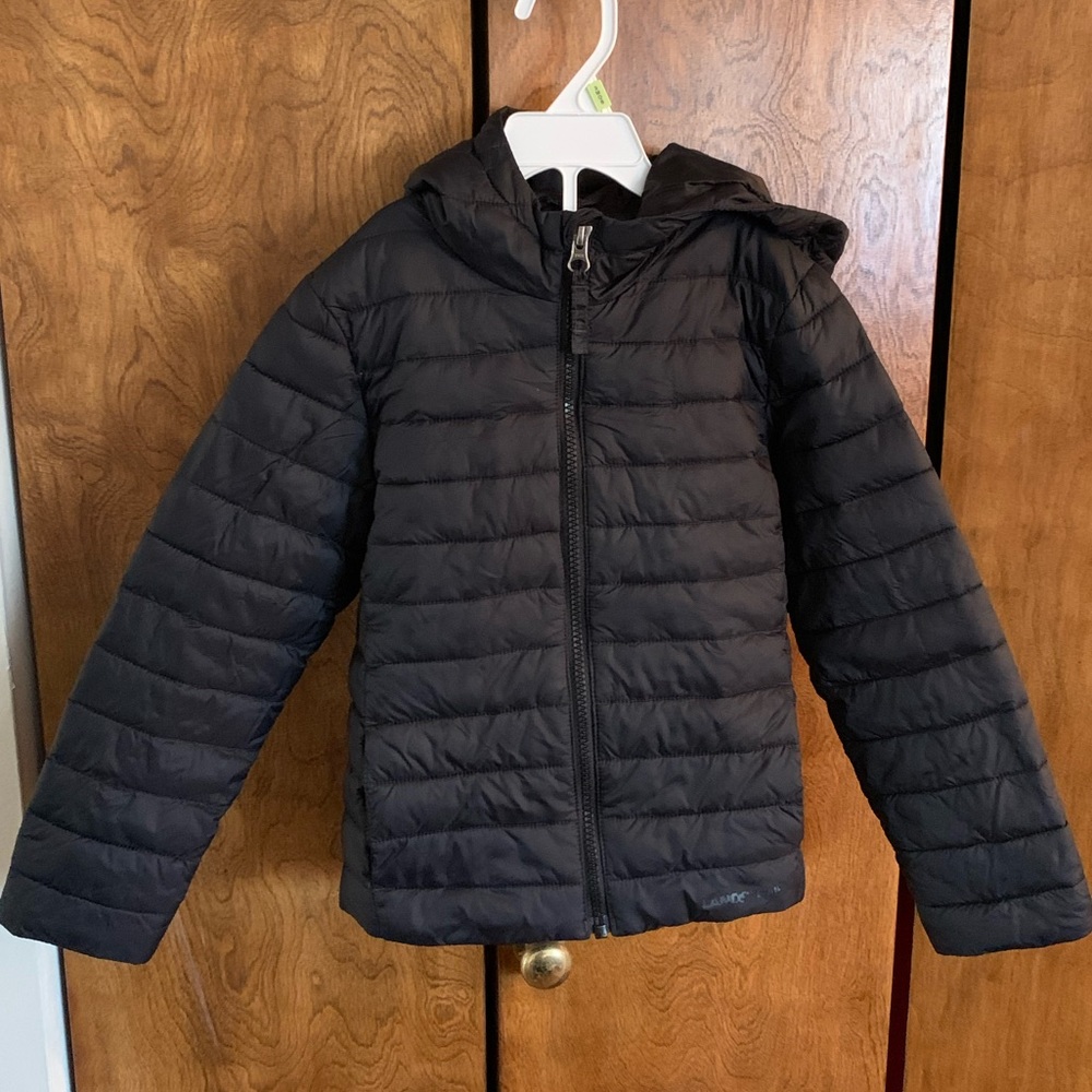 Lands’ End Black Puffy Jacket XS (Kids 4-5)
